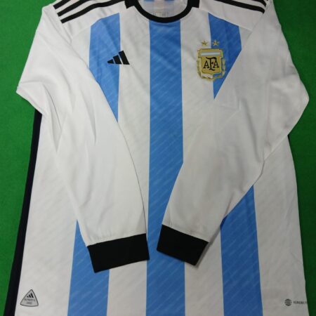 Argentina Fan Edition Full sleeves Jersey ~ Sky Blue White