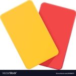 Red card And yellow card Football card